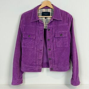 Burberry Purple Corduroy Jacket 6 *small hole